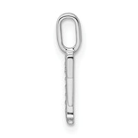 Load image into Gallery viewer, 14K White Gold Diamond Letter F Initial Pendant
