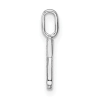 Load image into Gallery viewer, 14K White Gold Diamond Letter T Initial Pendant
