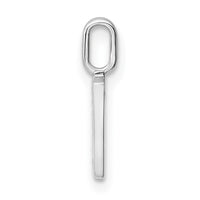 Load image into Gallery viewer, 14K White Gold Diamond Letter V Initial Pendant
