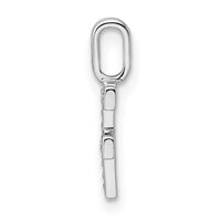 Load image into Gallery viewer, 14K White Gold Diamond Letter F Initial Pendant
