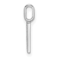 Load image into Gallery viewer, 14K White Gold Diamond Letter H Initial Pendant
