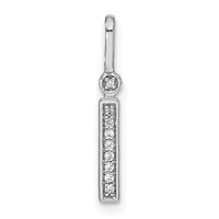 Load image into Gallery viewer, 14K White Gold Diamond Lower Case Letter I Initial Pendant
