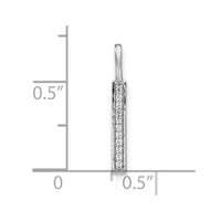 Load image into Gallery viewer, 14K White Gold Diamond Lower Case Letter L Initial Pendant
