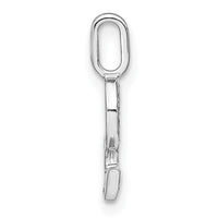 Load image into Gallery viewer, 14K White Gold Diamond Lower Case Letter S Initial Pendant
