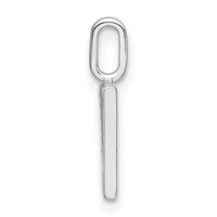 Load image into Gallery viewer, 14K White Gold Diamond Lower Case Letter V Initial Pendant
