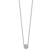 Load image into Gallery viewer, 14k White Gold Diamond 18in Necklace
