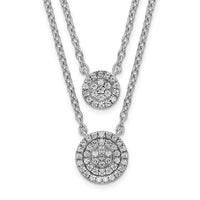 Load image into Gallery viewer, 14k White Gold Double Strand 18in Necklace
