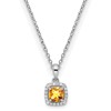 10kw ANT Citrine and Diamond Pendant w/ chain