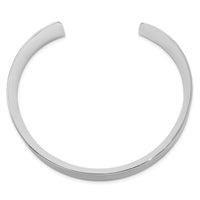 Load image into Gallery viewer, Sterling Silver Rhodium-plated Polished 20mm Cuff Bangle
