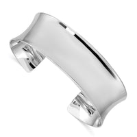 Load image into Gallery viewer, Sterling Silver Rhodium-plated Polished 20mm Cuff Bangle
