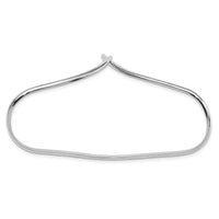 Load image into Gallery viewer, Sterling Silver Rhodium-plated Polished Palm Bangle
