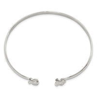 Load image into Gallery viewer, Sterling Silver Polished Love Knot Cuff Bracelet
