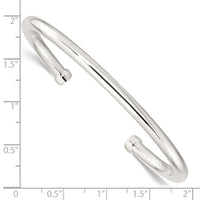 Load image into Gallery viewer, Sterling Silver Polished Cuff Bangle
