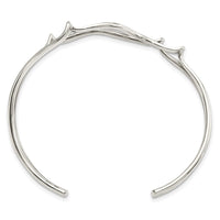 Load image into Gallery viewer, Sterling Silver Polished Wavy Cuff Bangle
