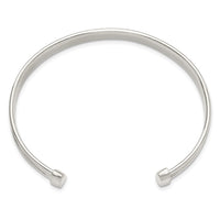 Load image into Gallery viewer, Sterling Silver Polished Textured Cuff Bangle Bracelet
