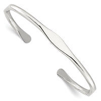 Load image into Gallery viewer, Sterling Silver Polished 6mm Cuff Bangle
