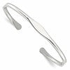 Sterling Silver Polished 6mm Cuff Bangle
