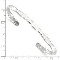Load image into Gallery viewer, Sterling Silver Polished 5mm Cuff Bangle
