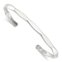 Load image into Gallery viewer, Sterling Silver Polished 5mm Cuff Bangle
