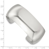Load image into Gallery viewer, Sterling Silver Polished 25mm Domed Cuff Bangle
