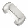 Sterling Silver Polished 25mm Domed Cuff Bangle