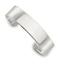 Load image into Gallery viewer, Sterling Silver Polished 15mm Flat Cuff Bangle

