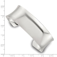 Load image into Gallery viewer, Sterling Silver Polished 20mm Concave Cuff Bangle
