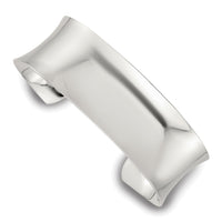 Load image into Gallery viewer, Sterling Silver Polished 20mm Concave Cuff Bangle
