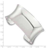 Load image into Gallery viewer, Sterling Silver Polished 30mm Concave Cuff Bangle
