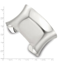 Load image into Gallery viewer, Sterling Silver Polished 40mm Concave Cuff Bangle
