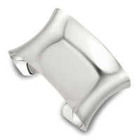 Load image into Gallery viewer, Sterling Silver Polished 40mm Concave Cuff Bangle
