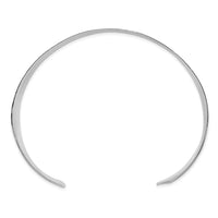 Load image into Gallery viewer, Sterling Silver Polished 30mm Flat Hammered Cuff Bangle
