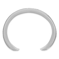 Load image into Gallery viewer, Sterling Silver Polished 40mm Concave Hammered Cuff Bangle
