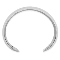 Load image into Gallery viewer, Sterling Silver Polished 25mm Domed Hammered Cuff Bangle
