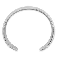 Load image into Gallery viewer, Sterling Silver Polished 30mm Domed Hammered Cuff Bangle
