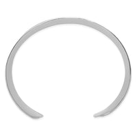 Load image into Gallery viewer, Sterling Silver Polished 20mm Concave Hammered Cuff Bangle

