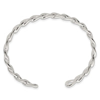 Load image into Gallery viewer, Sterling Silver Polished Curb Link Cuff Bangle
