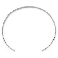 Load image into Gallery viewer, Sterling Silver Rhodium-plated Polished Enameled FAITH Cuff Bangle
