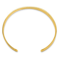 Load image into Gallery viewer, Sterling Silver Gold-tone 9.75mm Cuff Bangle Bracelet
