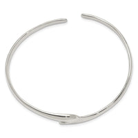 Load image into Gallery viewer, Sterling Silver Polished Fancy Cuff Bangle Bracelet
