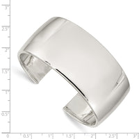 Load image into Gallery viewer, Sterling Silver 30mm Cuff Bangle Bracelet
