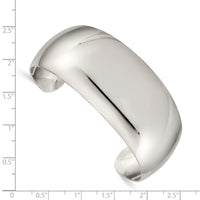 Load image into Gallery viewer, Sterling Silver 28.5mm Cuff Bangle Bracelet
