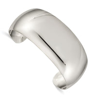 Load image into Gallery viewer, Sterling Silver 28.5mm Cuff Bangle Bracelet
