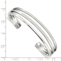 Load image into Gallery viewer, Sterling Silver Cuff Bangle Bracelet
