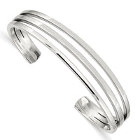 Load image into Gallery viewer, Sterling Silver Cuff Bangle Bracelet
