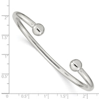 Load image into Gallery viewer, Sterling Silver Cuff Bangle Bracelet
