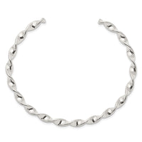 Load image into Gallery viewer, Sterling Silver Twist Cuff Bangle
