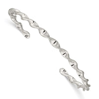 Load image into Gallery viewer, Sterling Silver Twist Cuff Bangle
