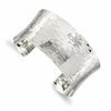 Sterling Silver 30mm Hammered Cuff Bangle