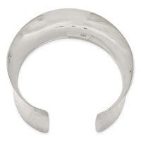 Load image into Gallery viewer, Sterling Silver 49.5mm Hammered Cuff Bangle
